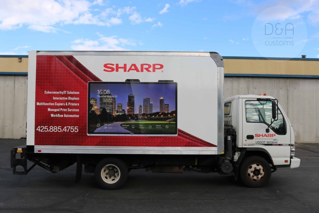 Custom box truck wrap in Seattle area