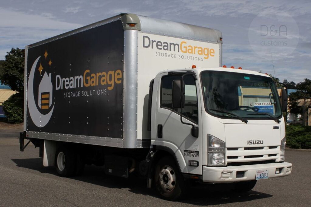 Custom box truck wrap in Seattle area