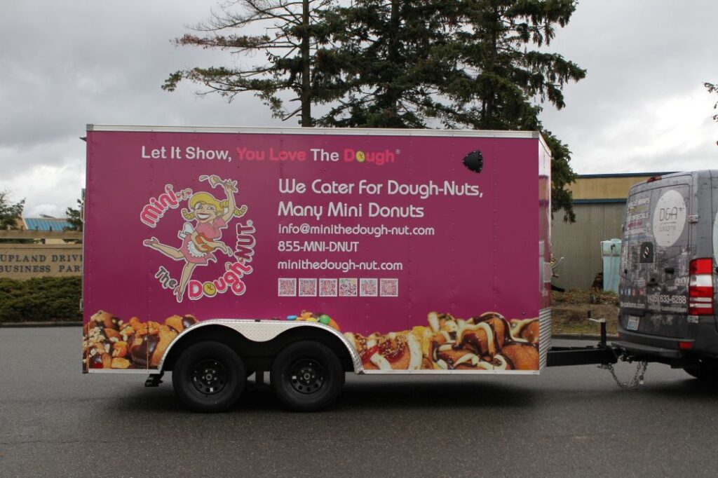 Trailer wrap in Seattle with full design for contractors
