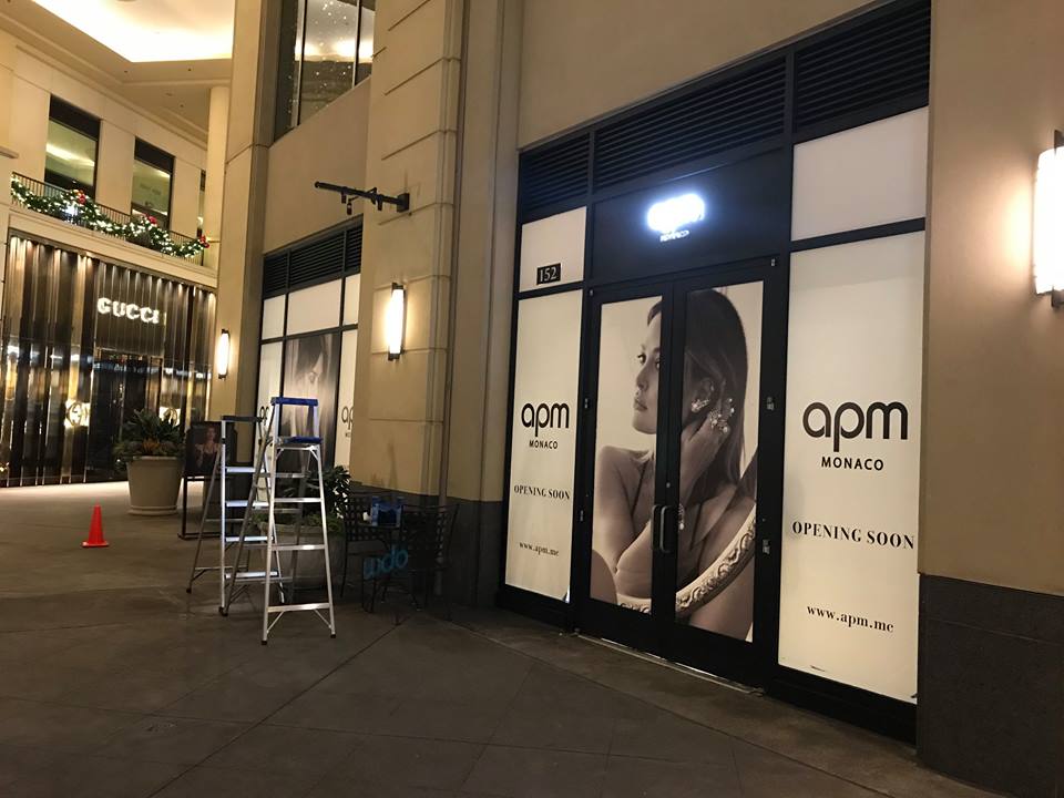 Custom window graphics for Seattle café storefront