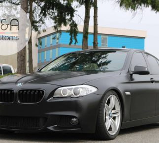 BMW 5 SATIN BLACK WRAP