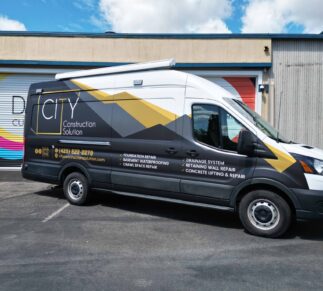 CITY CONSTRUCTION SOLUTION VAN WRAPS