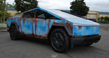 Rust Effect Wrap Transforms Tesla Cybertruck — D&A Customs